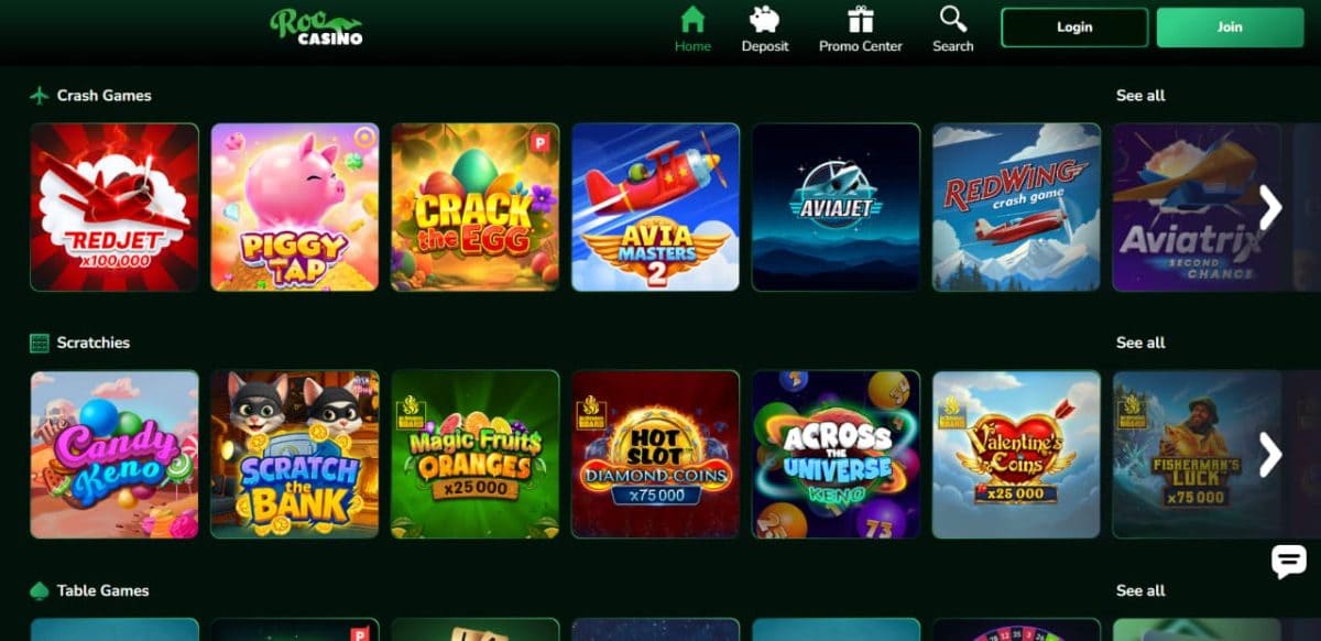 Roo Casino Review 2026: A$5,000 Tiered Welcome Across Three Deposits & 150 Free Spins AU image 2